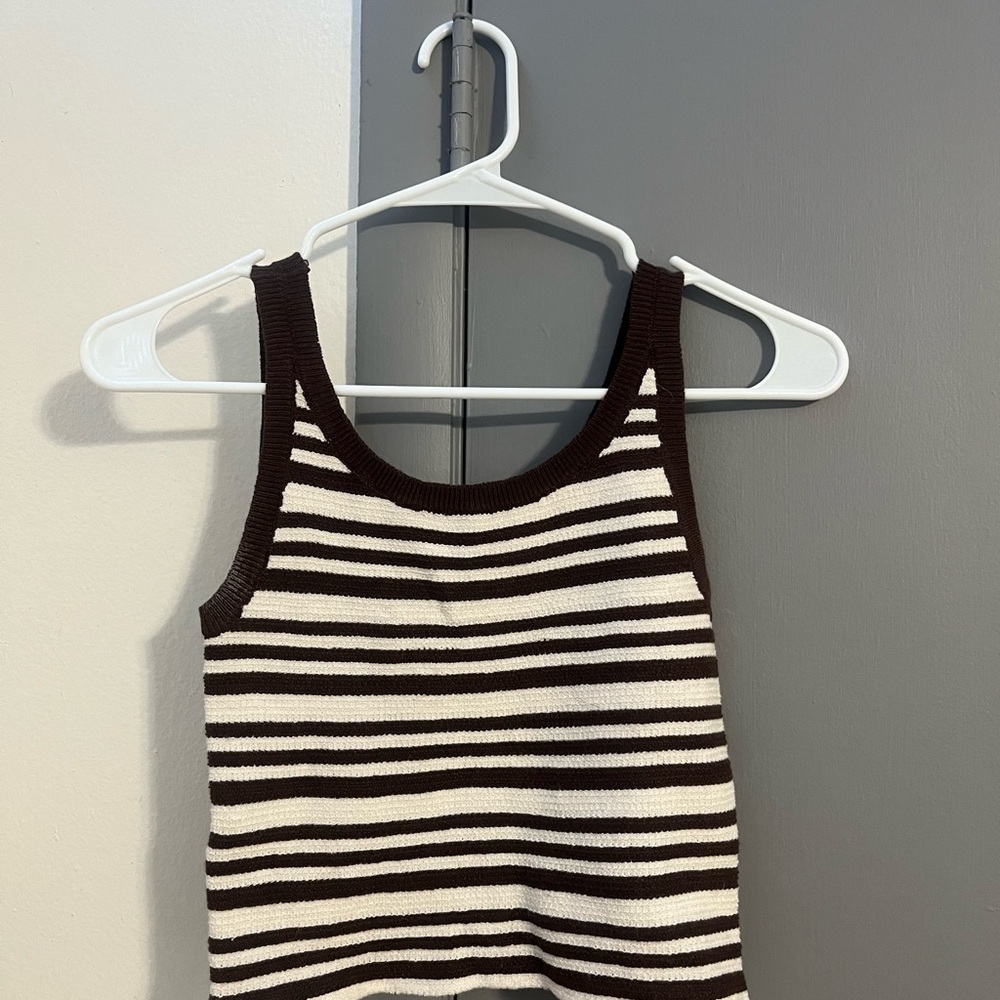 Striped Knit Tank Top